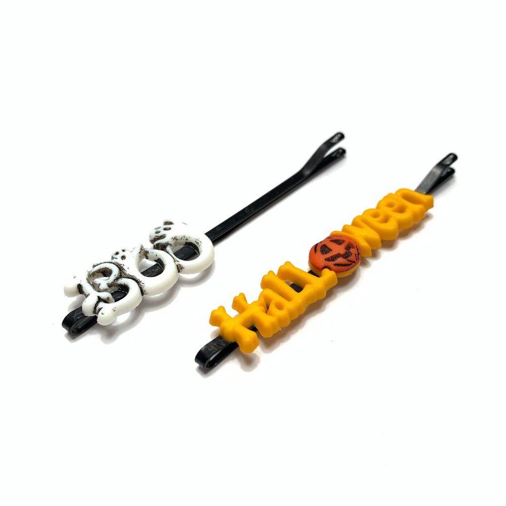 2 Halloween Statement Bobby Pin Hair Clip/Barrette - Picture 2 of 6